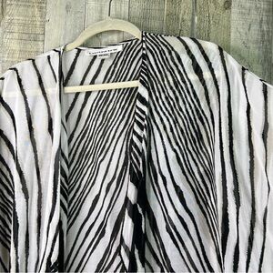 Caroline Rose One Size Safari Short Sleeve Cardigan Overpiece Lagenlook Top